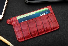 Croc Style Card Wallet