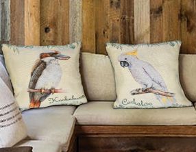 Aussie Birds Tapestry Cushions Covers