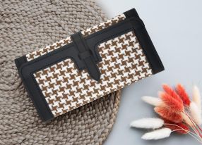 Houndstooth Credit Card Wallet