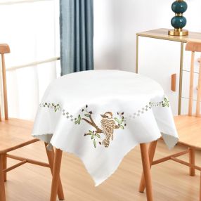 Kookaburra Embroidery Side Table Cloth