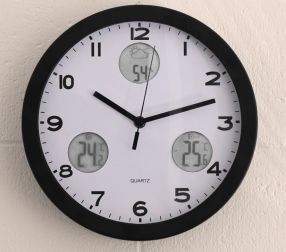 Weather Station Wall Clock 