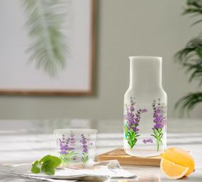 Lavender Design Carafe Set